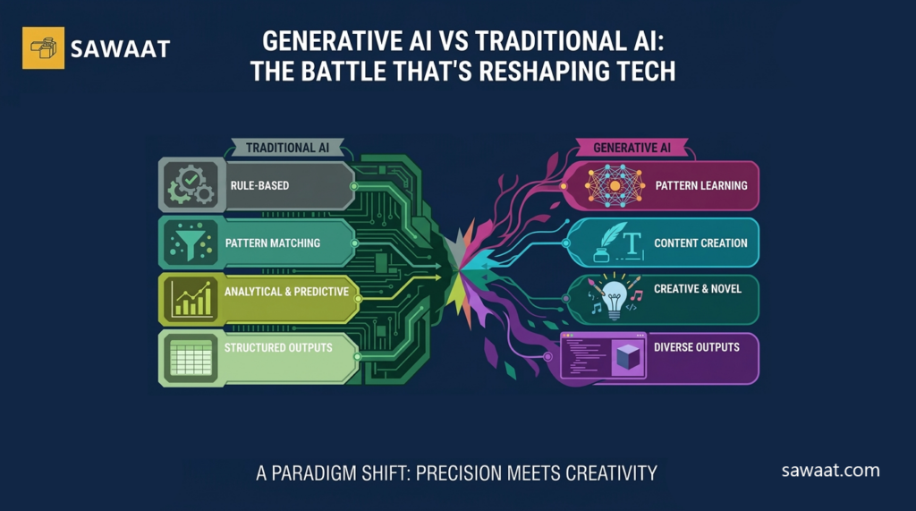 Home 8 Traditional Ai vs Generative Ai